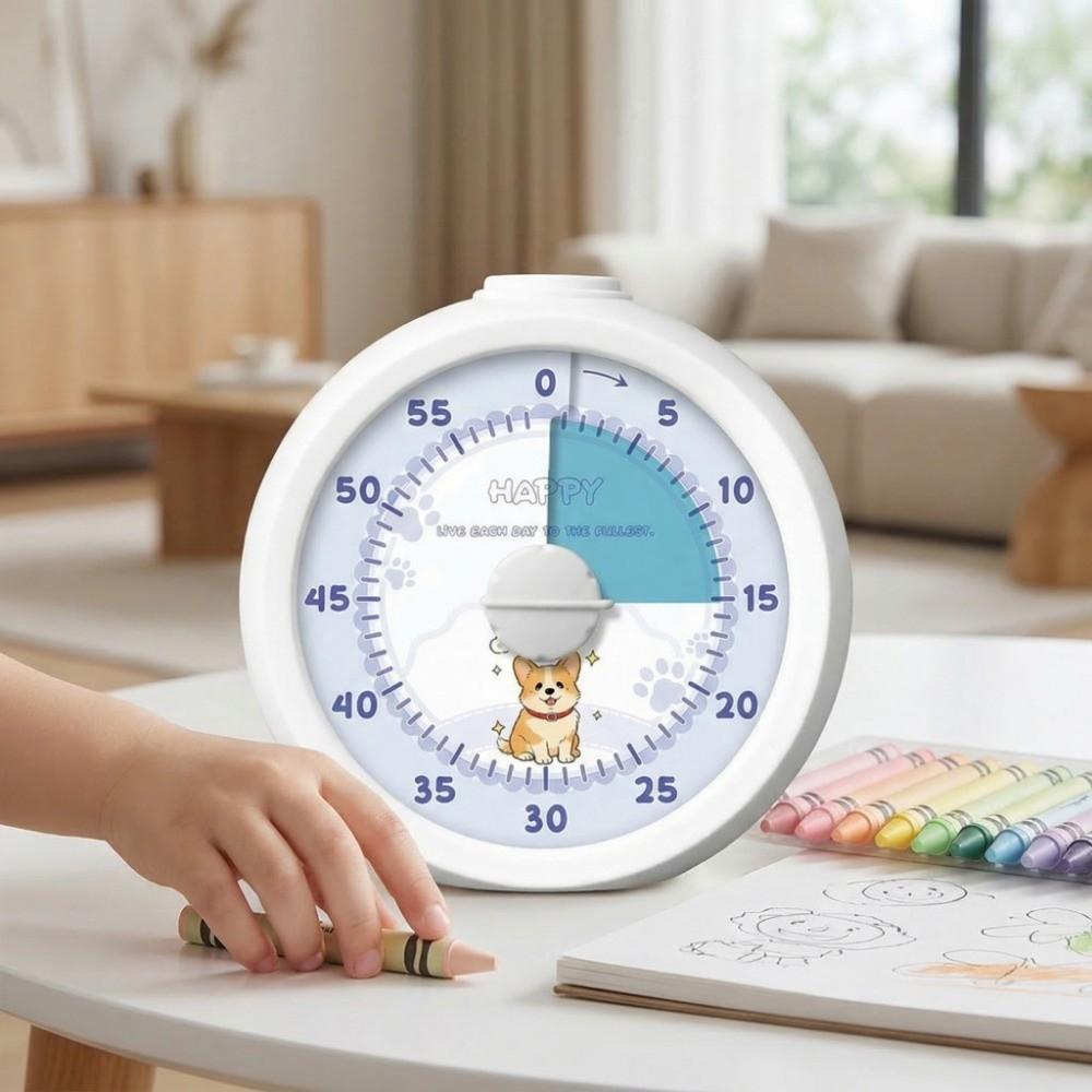 Silent Operation Countdown Alarm Clock Portable Kitchen Timer Student Timer Visual Timer Kids