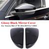 Glossy Black Car Rearview Mirror Covers Side Wing Mirror Caps for Skoda Octavia Mk3 A7 5E 2014- for T-ROC