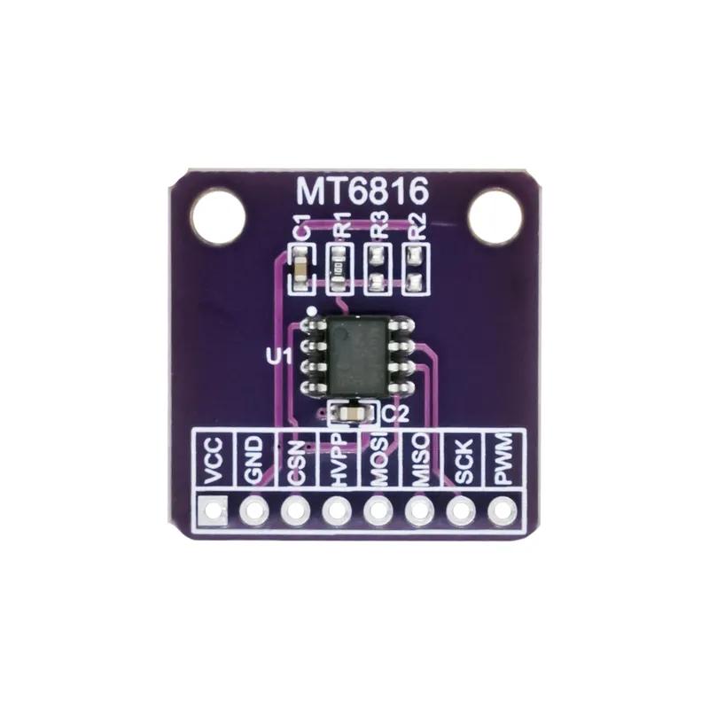 MT6816 high-speed and high-precision magnetic encoder magnetic induction angle measurement sensor module