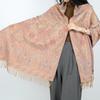 Vintage shawl, jacquard, cashew, fringed scarf, women's outdoor travel, outdoor decoration, dual-use