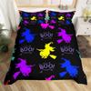 Pumpkin Tree Duvet Cover Happy Halloween Bedding Set Full Microfiber Horror Theme Comforter Cover For Kids Boys Girls Teens Room