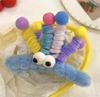Girl Rainbow Twist Stick Big Eyes Plush Grab Clip Back of Head Shark Clip Disc Hair Funny Ugly Cute Hair Accessories