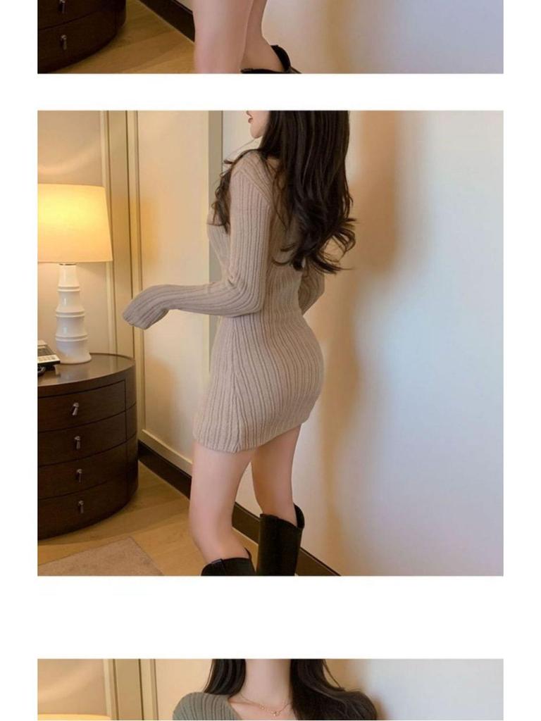 Autumn Socialite Stretch Bodycon Mini Dress