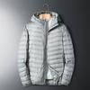 Mens Lightweight Short Cotton-Blend Puffer Jacket Slim Fit Stand Collar Casual Outerwear All
