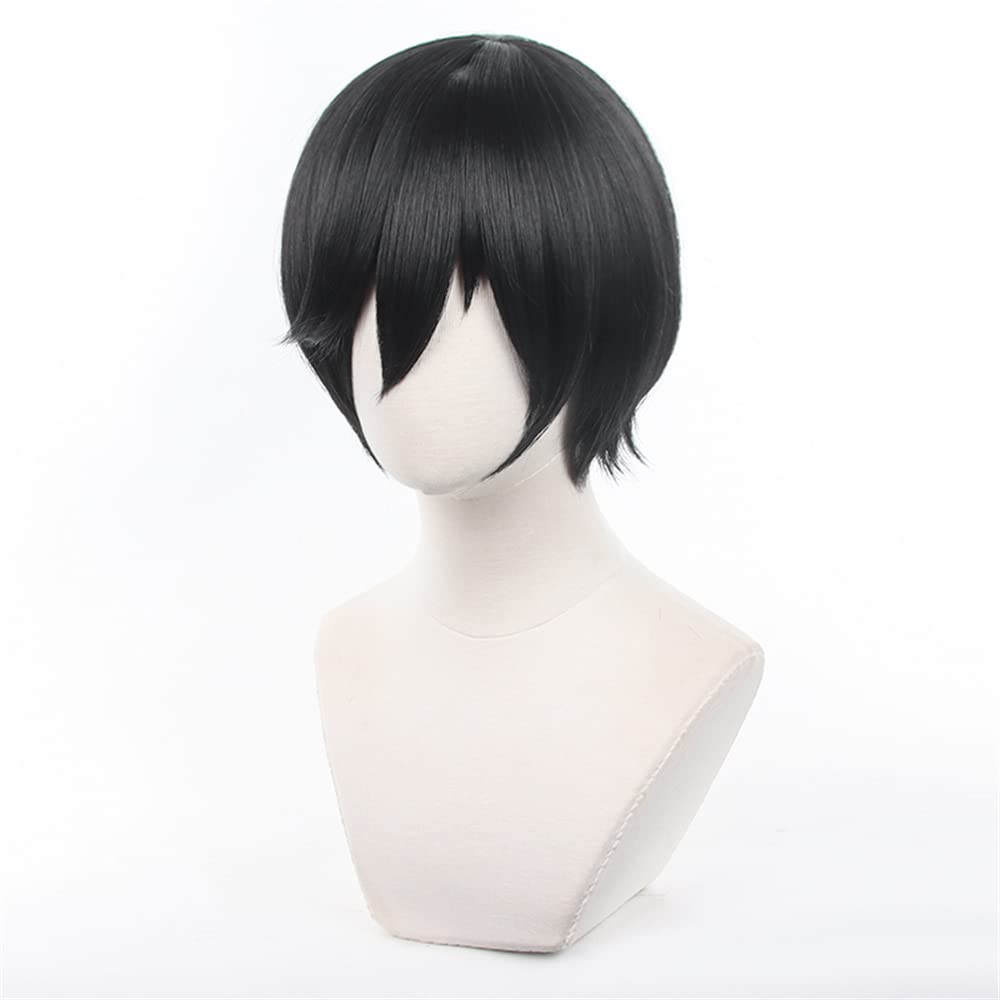 Eileen Blue Locks Rin Wig, Heat-Resistant, Anime Wig, Disguise Wig for School Festivals (Includes Net)