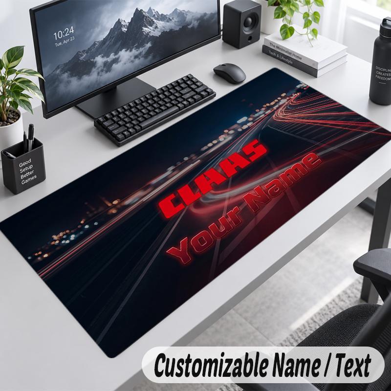 Custom Name Text Mouse Pad CLAAS Personalized Desk Pad For Work And Gaming