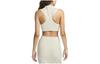 Nike W Nsw Chill Knit Mock Neck Ribbed Cropped Tank 'BROWN' FN3678-104