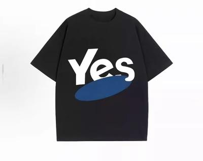 2025 Summer New Trendy Pattern Printed Cotton Tshirt Loose Couple Shortsleeved Fashionable Mens and Womens Top