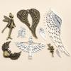 1-50pcs Alloy Metal Wings Flying Angle Heart Charms Pendant DIY Jewelry Making Accessories Findings for Necklace Keychains