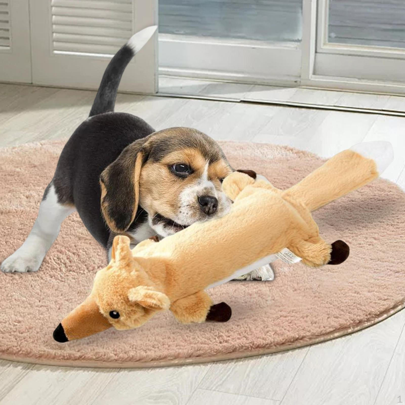 Dog Squeaky Interactive Toys Crinkle Small Large Medium Dogs Doggie Fox