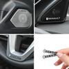 2/4Pcs Car 3D Metal Aluminum Audio Decorate Emblem Stickers for Renault Megane 2 3 Clio 4 Captur Kadjar Fluence Car Stickers T333