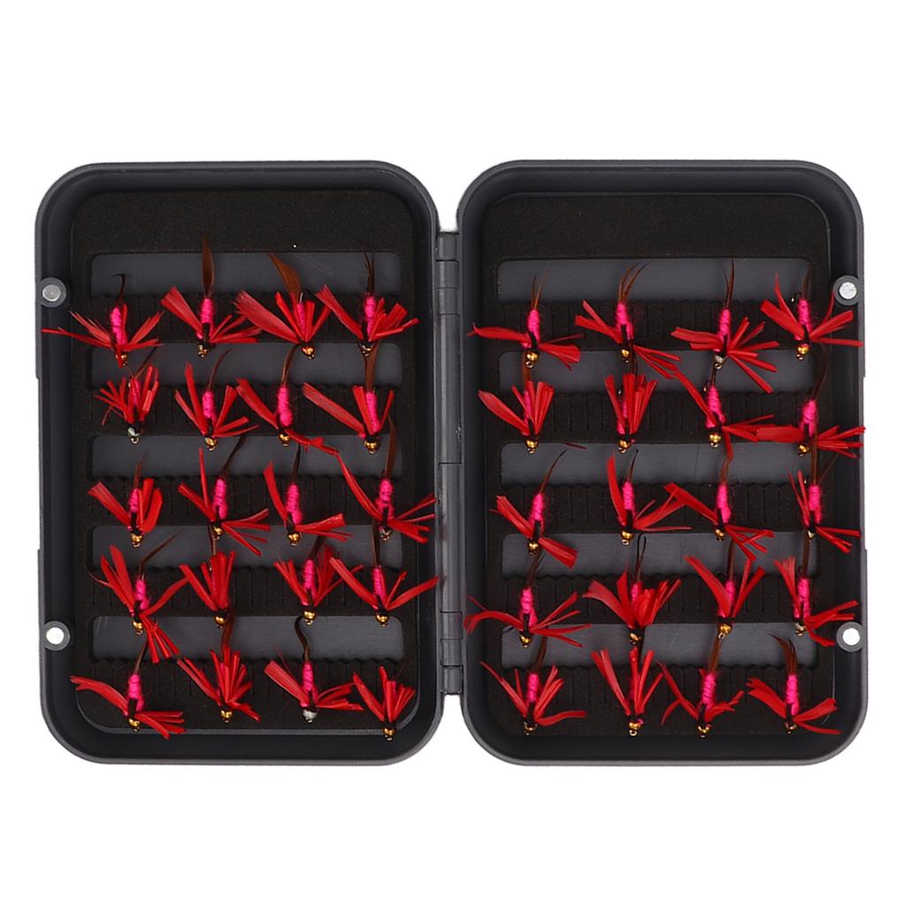 40Pcs Fly Fishing Flies Simulated Hand Woven Fishing Lures Set for Outdoor Traveling