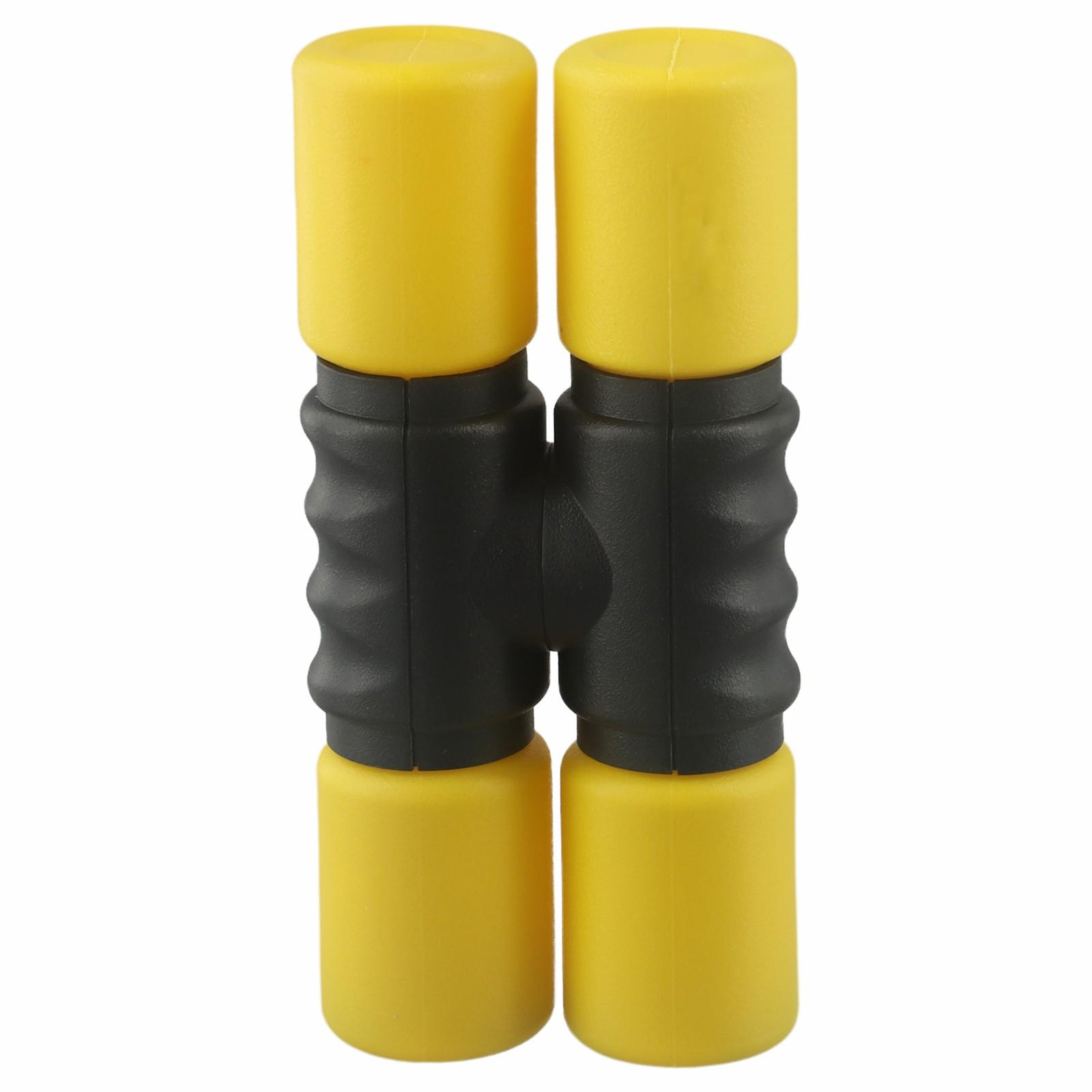 Двойной шейкер пластиковый музыкальные уроки инструмент Орфа жёлтый