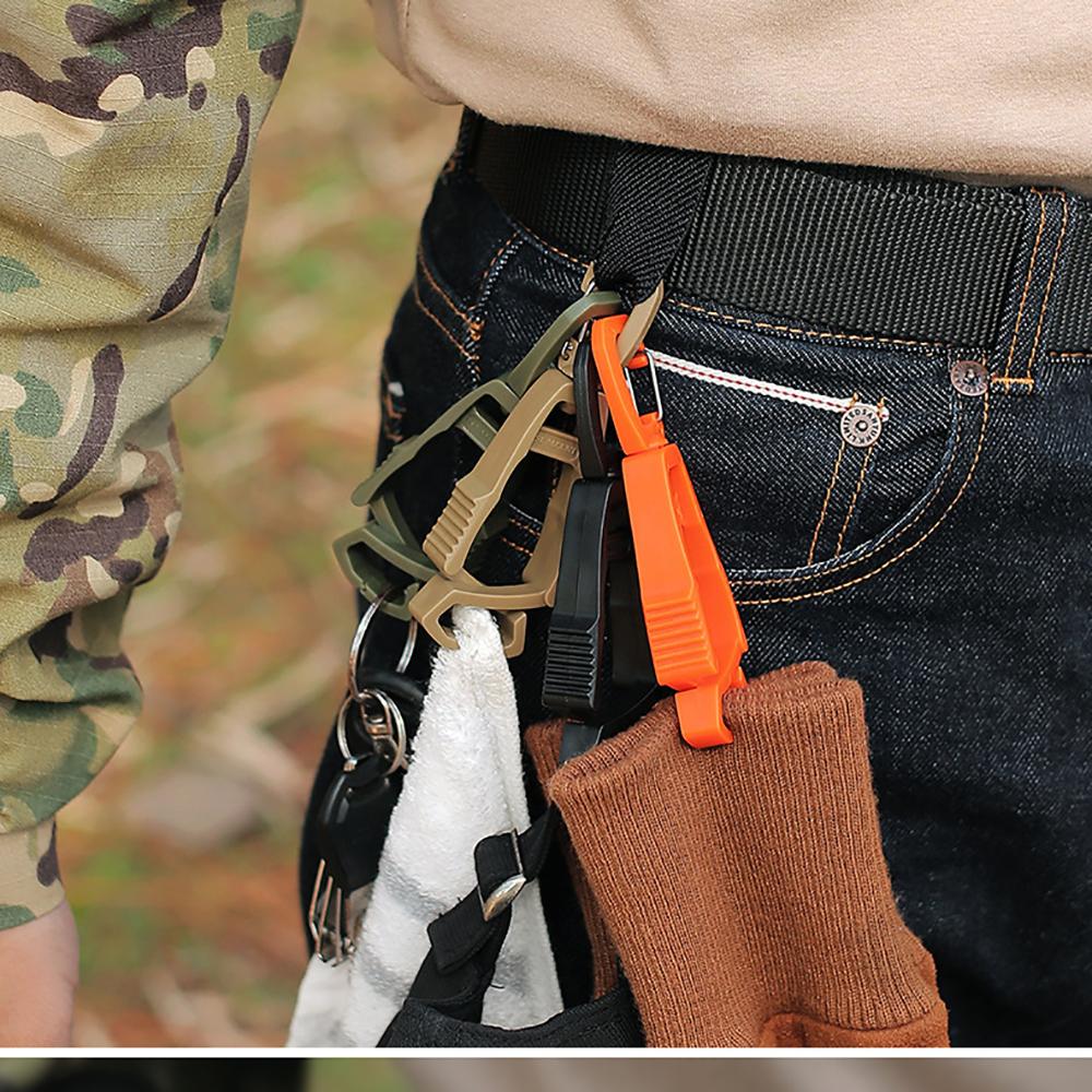 1PC Outdoor Glove Clip Hanger Multi-purpose Anti-drop Hook Clip Holder Plastic Protective Work Gloves Safety Clamp Camping Tools