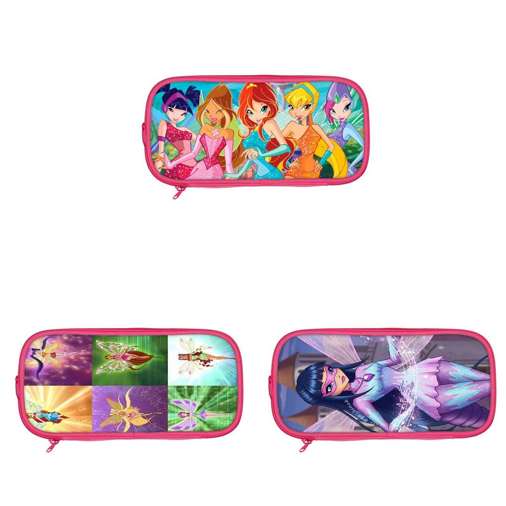 Winx Club Pencil Case Double Layer Storage Organizer For Students And Kids