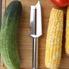 2Pcs Multifunctional Peeler 2 in 1 Stainless Steel Fruit Vegetable Peeler with Non-Slip Grip Curved Blade Built-in Bottle Opener Kitchen