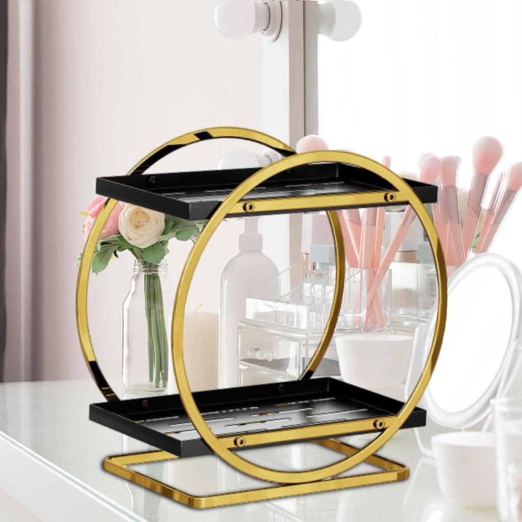 Cupboard Organiser Spacesaving 2 Layer Kitchen Shelves for Cups Home Dishes and Black