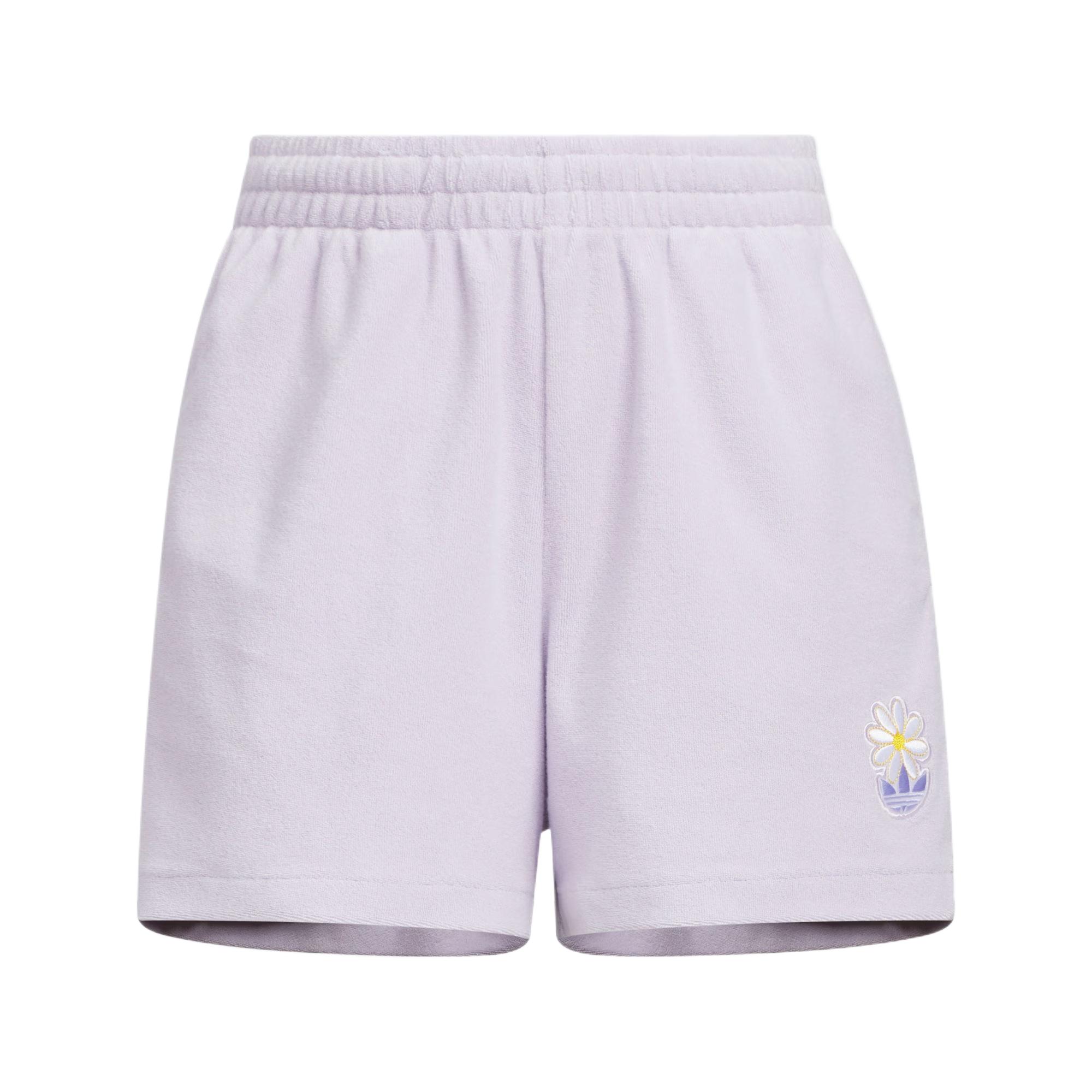 

Adidas Originals 3-Stripes Shorts Classic Fashion Simple Comfortable Sports Shorts Women Shorts Light-Purple KE5080 XL