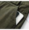Women's Spring/Summer Army Green Wide-Leg Balloon Pants - Petite, Casual, Pure Cotton, Straight Leg