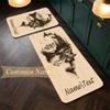 fishing (1) Customize Name Flannel Kitchen Mat Soft Non-Slip Kitchen Floor Runner Rug for Home Kitchen Decor
