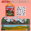 Cross-Border Activity Handbag: Jelly Stickers & Quiet Scene Puzzle Book for Kids