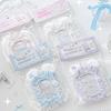 Cute Aesthetic Fluffy Lace Card Holder Plush Velvet Card Protector Dispaying Cover for Small Card Cute Bag Charm with Keychain