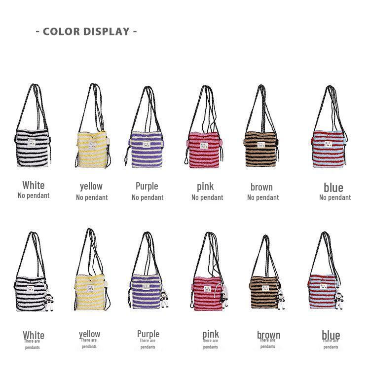 Plüsch Umhängetasche im koreanischen Stil mit Regenbogen-Punkten in Rosa für Mädchen