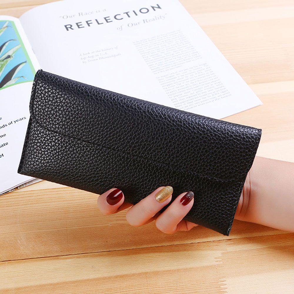 Fashion Hasp Purse PU Leather Phone Pocket Money Bag Card Holder Long Wallets