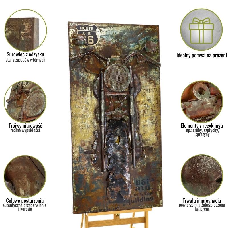 3D metal picture LOFT MOTOR 2 65x130