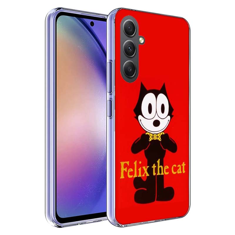 F-Felix die Katze Lustige Handyhülle für Samsung A17 A37 A57 A07 A16 A26 A36 A56 A06 A02S A12 A22 A32 A52S A04S A14 A24 A34 A54 A03
