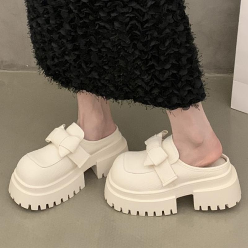 Fashion Platform Women Mules Shoes Flats Fashion Slippers Casual Cozy Dress Woman Sandals 2025 Classic Slides Slingback Sandalias Mujer