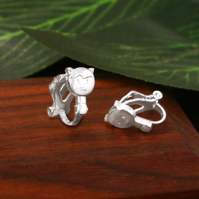 Starfish S925 Silver Stud Earrings for Women - Simple, Cold Style No-Piercing Clips