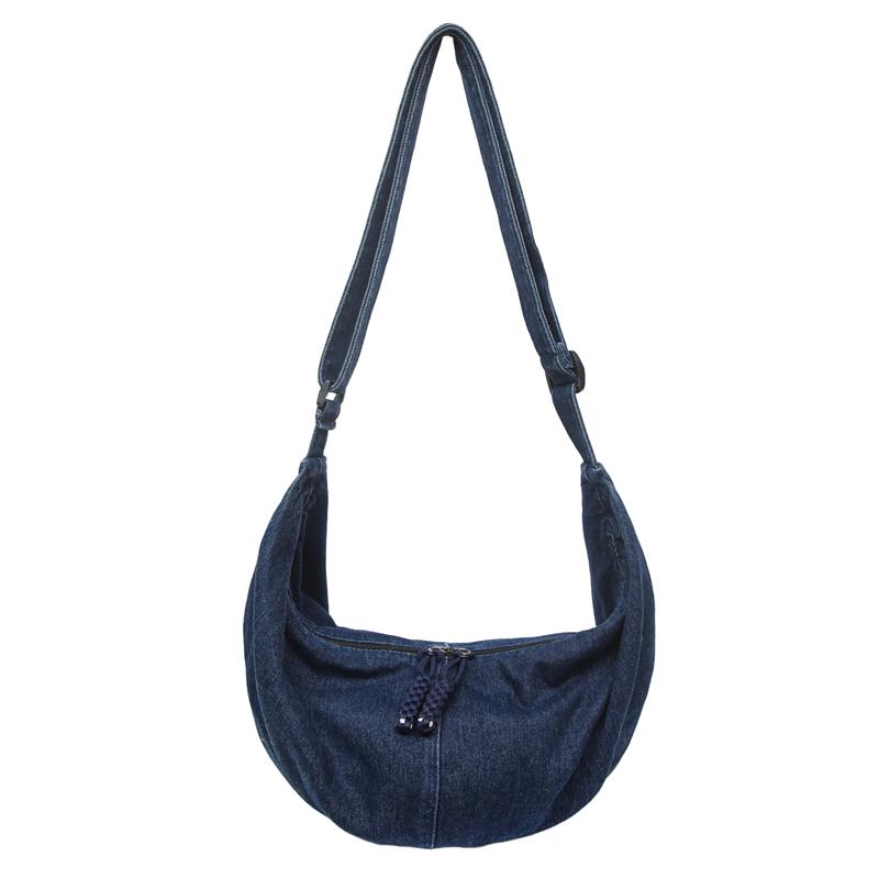 Damen Denim Umhängetasche Große Kapazität Crossbody Tasche