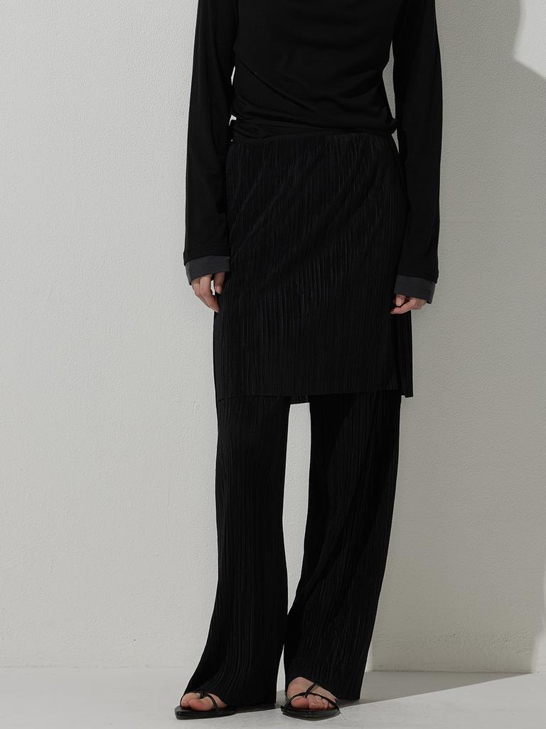BEMUSE MANSION Wrinkle Pants&Skirt - Cream