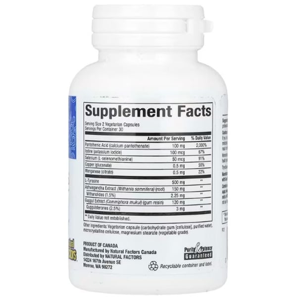 ThyroSense, Средство Для Щитовидной Железы, Natural Factors (71406008)