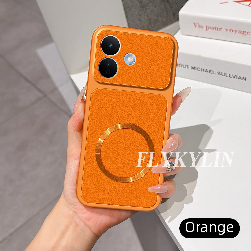 For Xiaomi Redmi Note 17 Pro 5G Litchi Textured Leather With Magnetic Suction For Anti Drop Protection Shell
