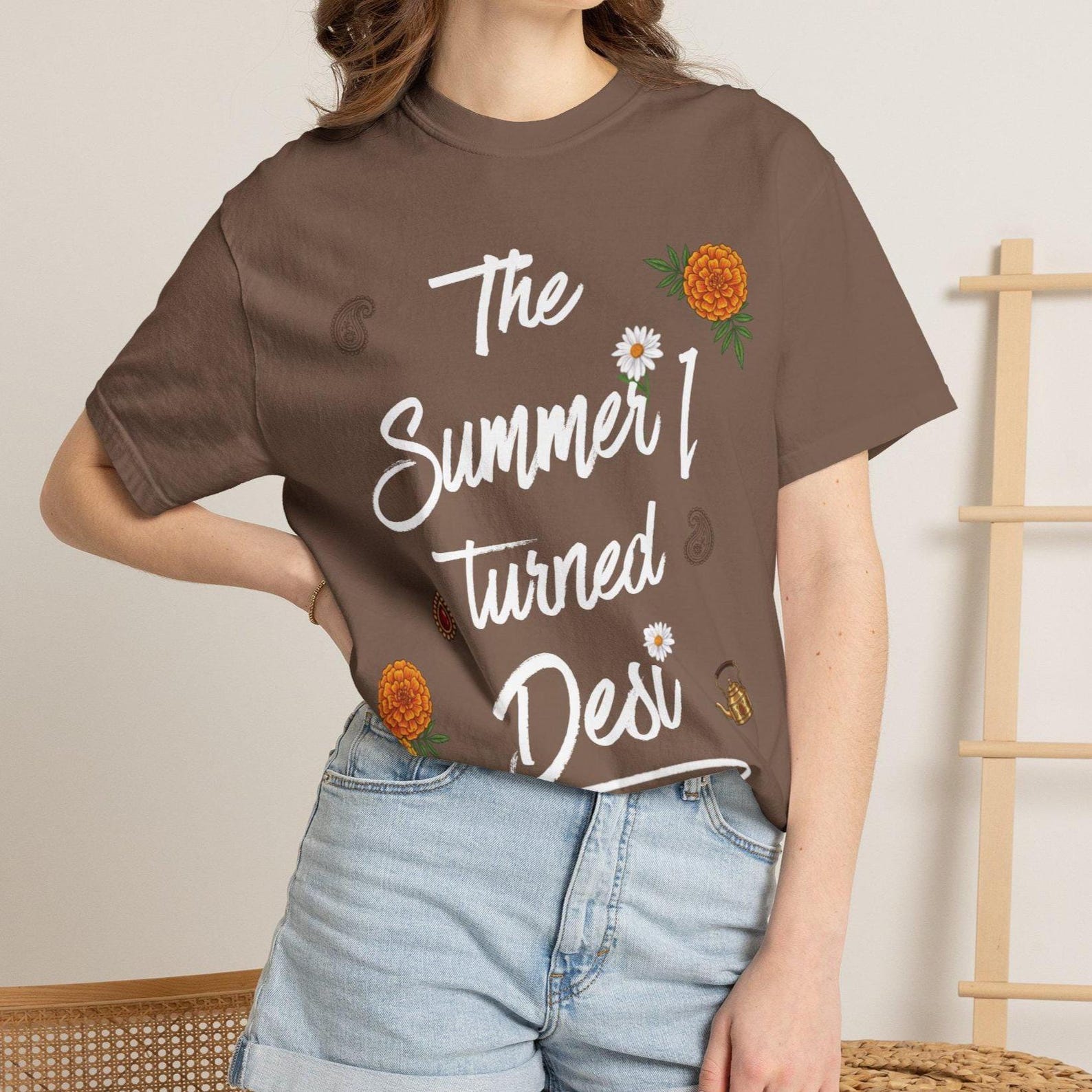 Desi Graphic T-shirt, Desi cotton tee, summer desi vibes, 2XL