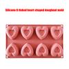 Silikonowa Forma do Ciast Deserów Piekarnicza Narzędzie 8 Otworów Kształt Serca Miłości Forma do Pieczenia Pączków