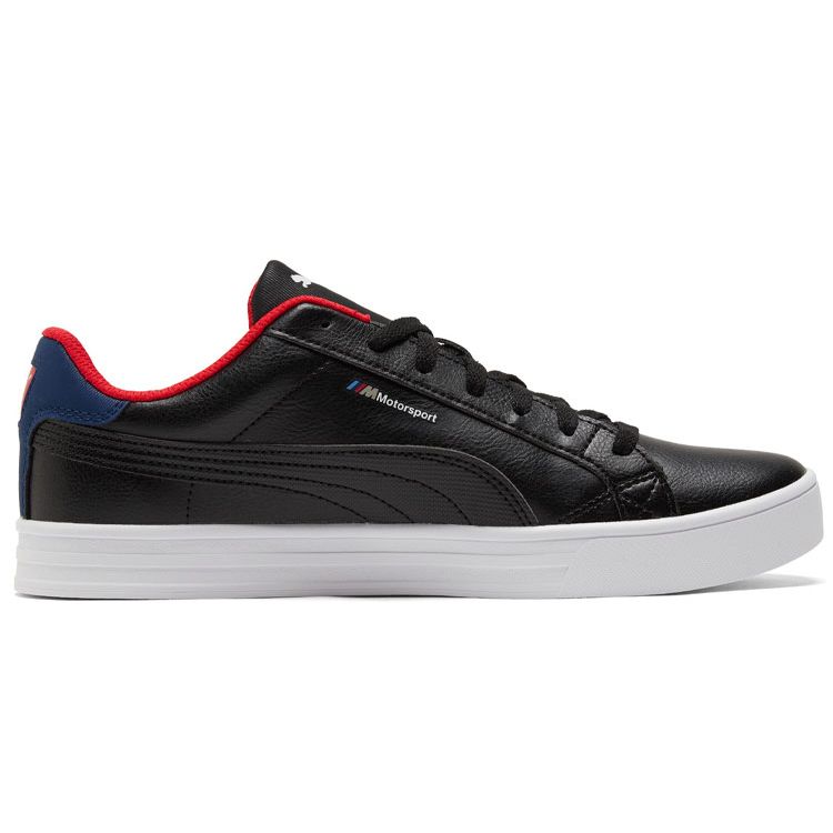 Puma BMW M Motorsport X Smash Vulc V3 Low Black Estate Blue Red Men Sneakers 306876-01