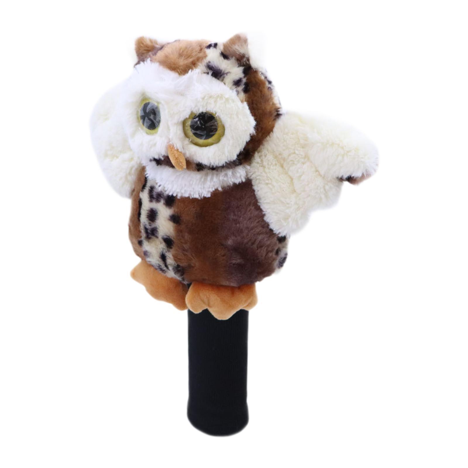 Golf Wood Driver Headcover Novelty Protective Sleeve Plush Guard Anti Scratch Club Giveaway Golf Accessory Golf Club Head Cover коричневый