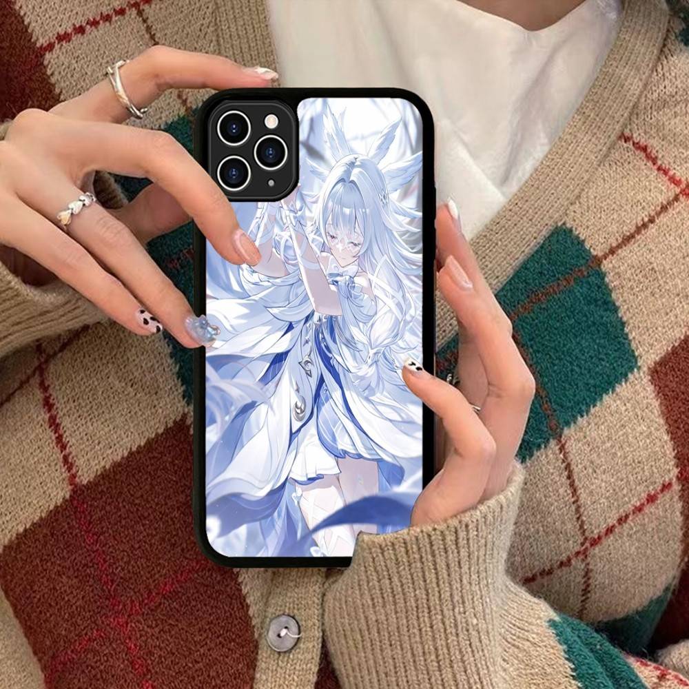 

Genshin Impact Коломбина Для IPhone 11 12 13 14 15 16 17 Pro Max Plus Ударопрочные Задние Чехлы для Телефона из TPU+PC iPhone 14 plus