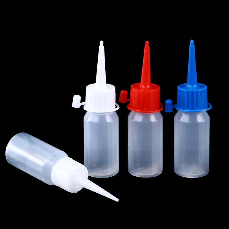 1Pc Reuse White Plastic Bottle Squeeze Glue Applicator Paper Quilling Needle Tip
