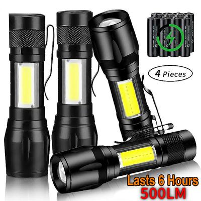Tragbare wiederaufladbare Zoom-LED-Taschenlampe XP-G Q5 Blitzlicht-Taschenlampe, Laterne, 3 Beleuchtungsmodi, Camping-Licht, Mini-LED-Taschenlampe
