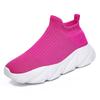 Fashion Fashion Platform Sports Shoes Men Red High Top Knit Casual Sneakers Women Lightweight Breathable Slip-on Men's Running Shoes