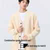 MINISO Men's V-Neck Casual Cardigan Sweatshirt