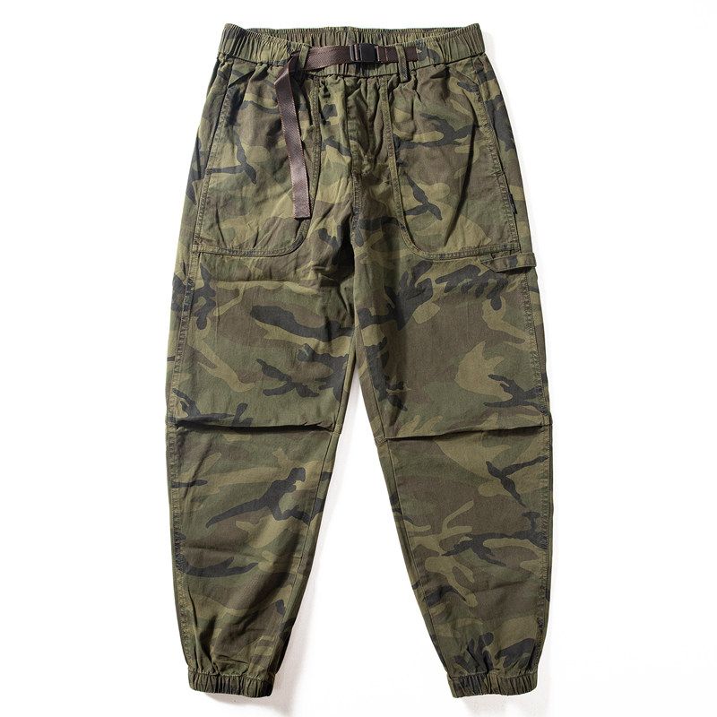 Camouflage Pants Men's Spring & Fall New Arrival Pure Cotton Micro Stretch Trendy Casual Pants Trendy Loose Ankle Banded Working Pants Fashion