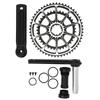 MTB Bike Crankset Hollow Integrated Double Chainrings 53‑39T Aluminum Alloy Bicycle Crank