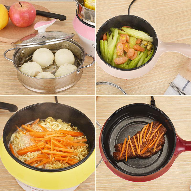 Multifunktionaler elektrischer Antihaft-Kochtopf: Omelett, Braten, Mini-Hot Pot.