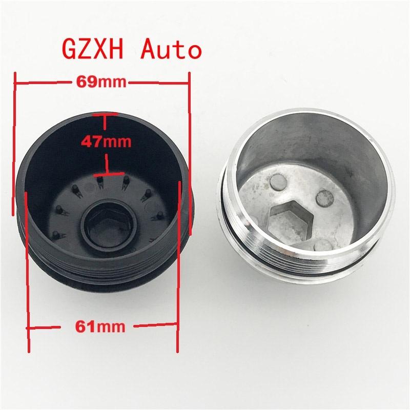 New Engine Oil Cooler Plastic Aluminum Filter Cap For Chevrolet Cruze Aveo Sonic Trax Opel Astra 55353325 55593189 5650963