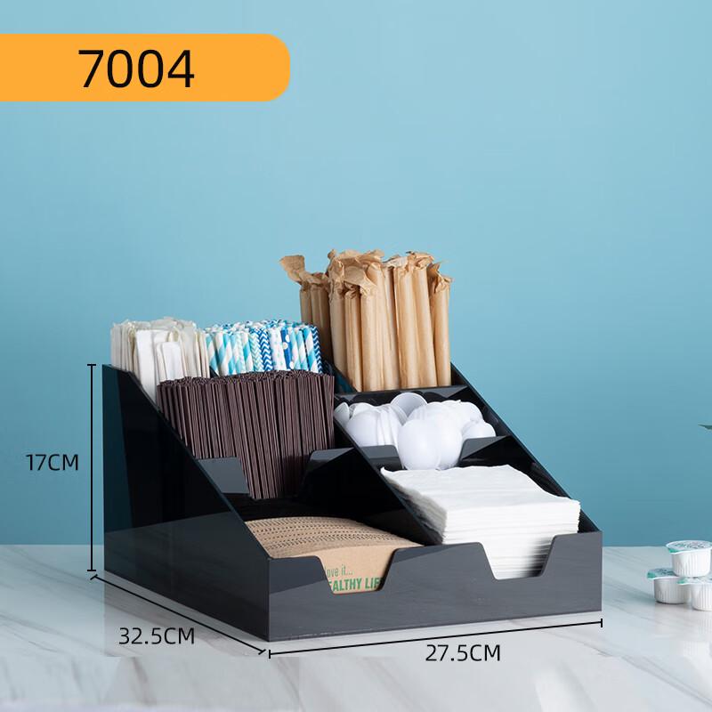 

Acrylic Beverage Cup and Straw Organizer